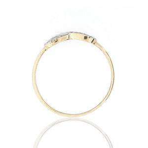 Anello Donna Infinito in Oro Giallo e Zirconi