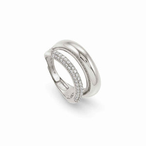 Anello Donna Regolabile Argento Charming Cubic Zirconia Nomination
