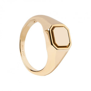 Anello Donna in Argento Gold Misura 12 Essentials Octer Stamp PDPaola