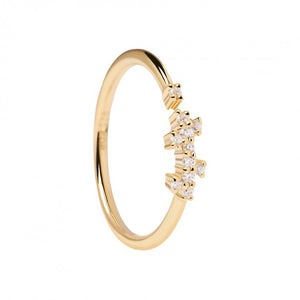Anello Donna in Argento Gold Misura 12 Essentials Prince PDPaola