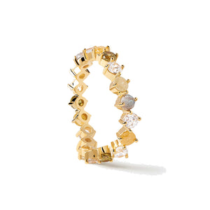 Anello Donna in Argento Gold Misura 14 Juno April PDPaola