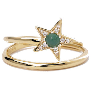 Anello Donna in Argento Gold Starlet Mabina Gioielli