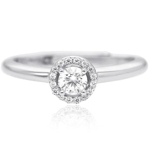 Anello Donna in Argento Zircone Solitario Mabina Gioielli