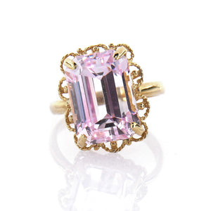 Anello Donna in Oro Giallo con Rosa di Francia