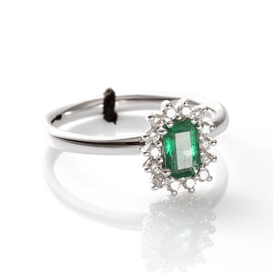 Anello Fantasia con Smeraldo Verde XE466/BS4 - Recarlo  