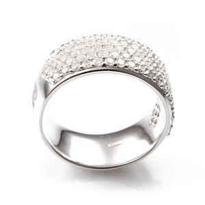 Anello Fascia Pavè Diamanti AA026171 SP - Davite & Delucchi      