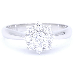 Anello Margherita Oro Bianco con Diamanti Davite & Delucchi