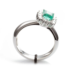 Anello Rosetta con Smeraldo Verde ZR355/BS - Recarlo