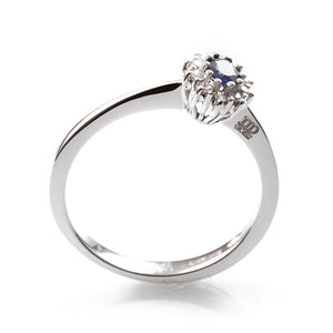 Anello Rosetta con Zaffiro Blu AA028996 ZF - Davite & Delucchi   