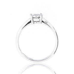 Anello Solitario Multipietra in Oro Bianco e Diamanti Davite & Delucchi