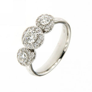 Anello Trilogy Anniversary Oro Bianco Recarlo  