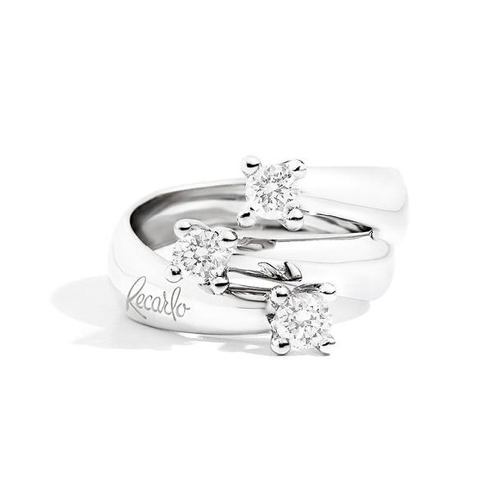 Anello Trilogy Eternity Oro Bianco Recarlo Gioielleria Amadori