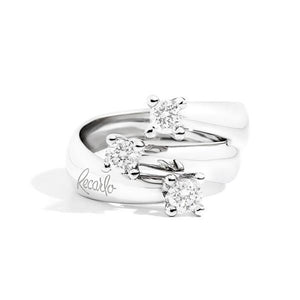 Anello Trilogy Eternity Oro Bianco Recarlo
