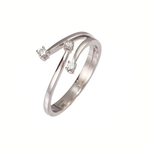 Anello Trilogy Oro Bianco AA025707 - Davite & Delucchi 