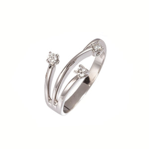 Anello Trilogy Oro Bianco AA029531 - Davite & Delucchi 