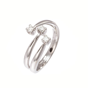 Anello Trilogy Oro Bianco AA029732 18S - Davite & Delucchi   