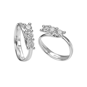 Anello Trilogy con Diamanti - XB446/090 Recarlo  