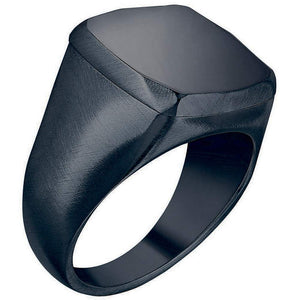 Anello Uomo Acciaio Nero B Seal Misura 21 Breil