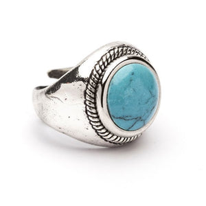 Anello Uomo Saraceno Argento Turchese Portonovo