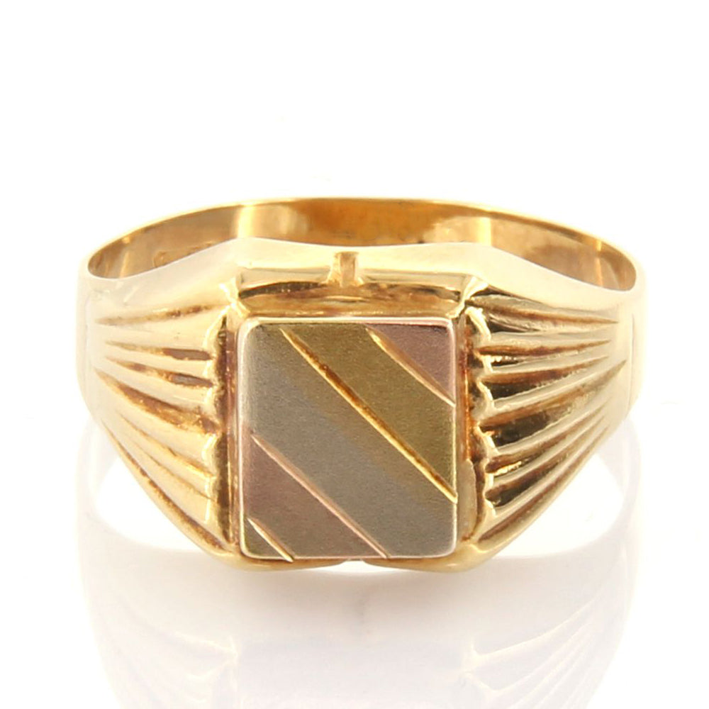 Anello Uomo in Oro 3 Colori