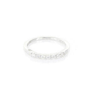 Anello Veretta in Oro Bianco e Diamanti Davite & Delucchi
