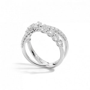 Anello in Oro Bianco con Diamanti Anniversary Love Recarlo