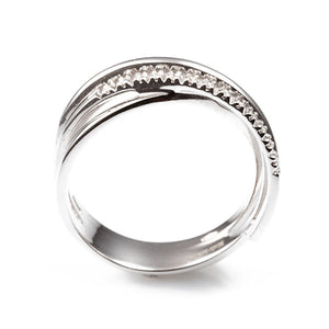 Anello in Oro Bianco e Diamanti AA027802 2 - Davite & Delucchi     