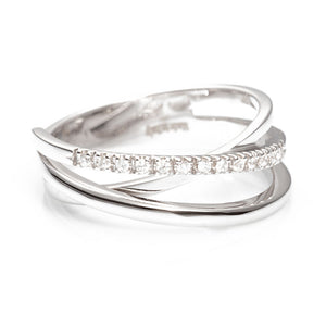 Anello in Oro Bianco e Diamanti AA027802 2 - Davite & Delucchi     