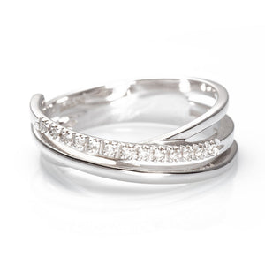 Anello in Oro Bianco e Diamanti AA027802 - Davite & Delucchi     