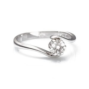 Anello in Oro Bianco e Diamanti AA029671 0S - Davite & Delucchi   
