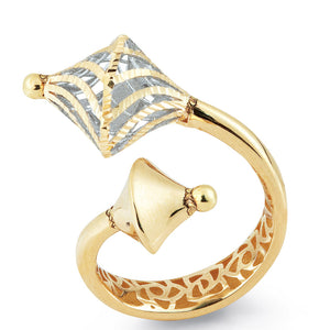 Anello in Oro Giallo e Bianco Glam Artlinea