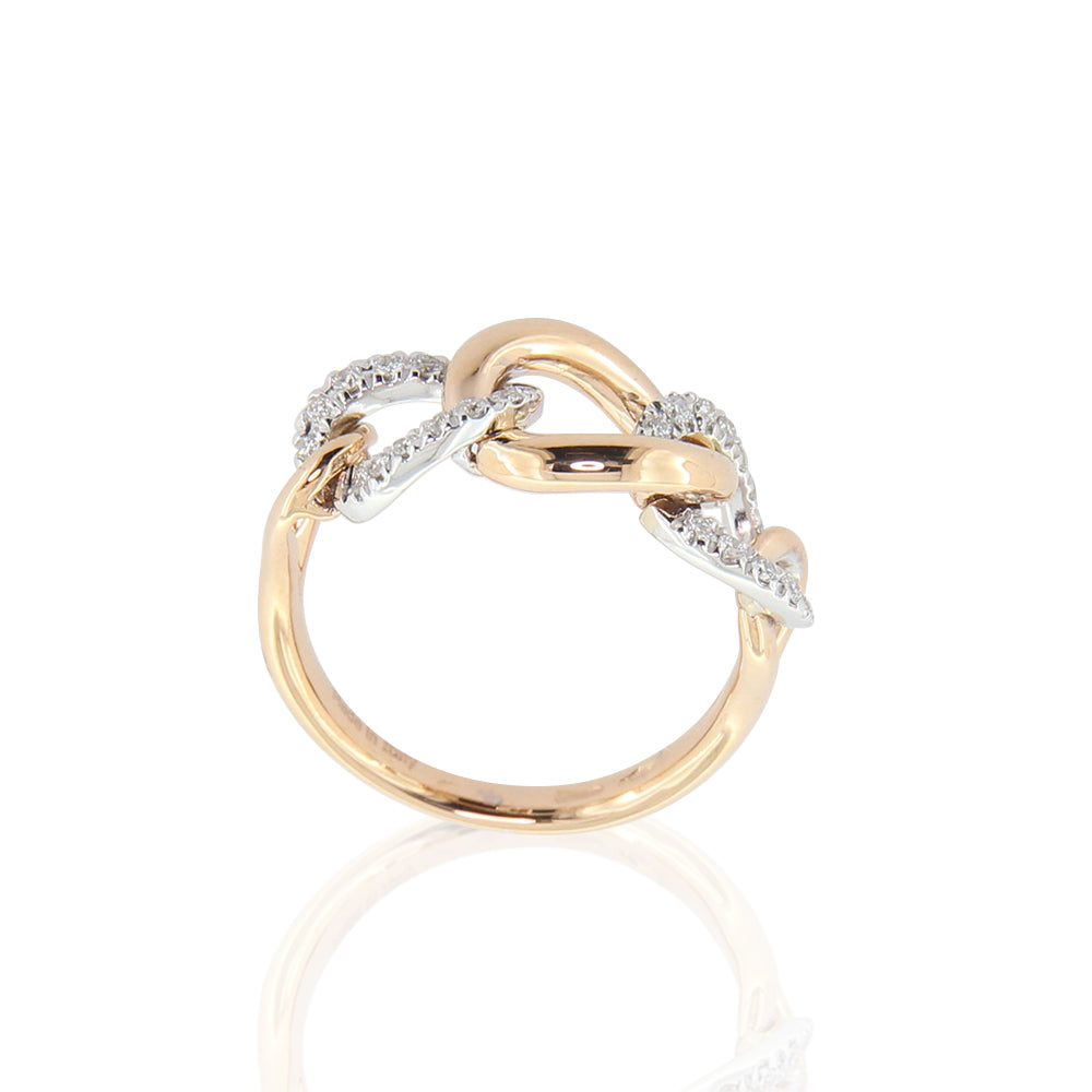 Anello a catena con brillanti discount