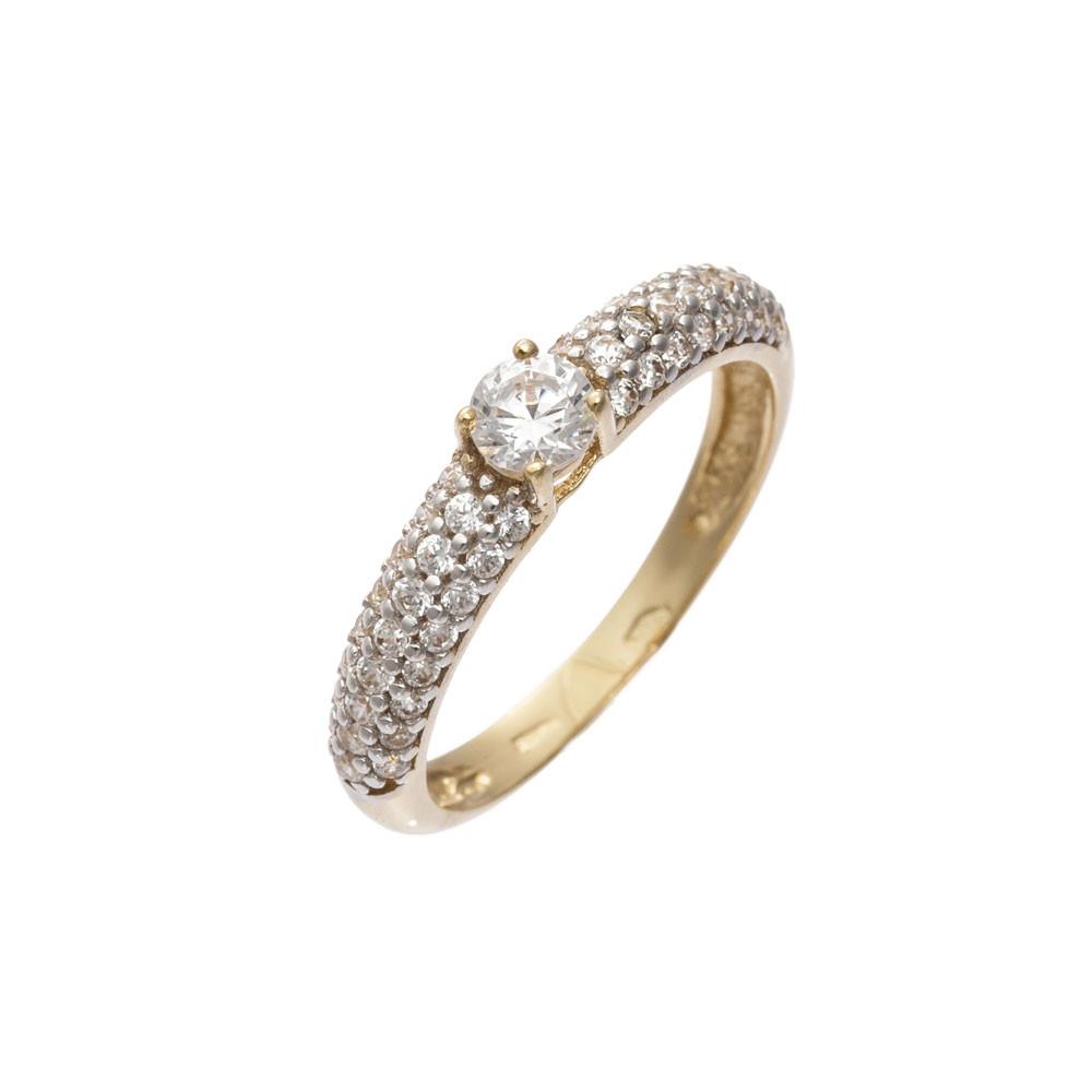 Anello Donna Oro Giallo con Zirconi - 3898V93K