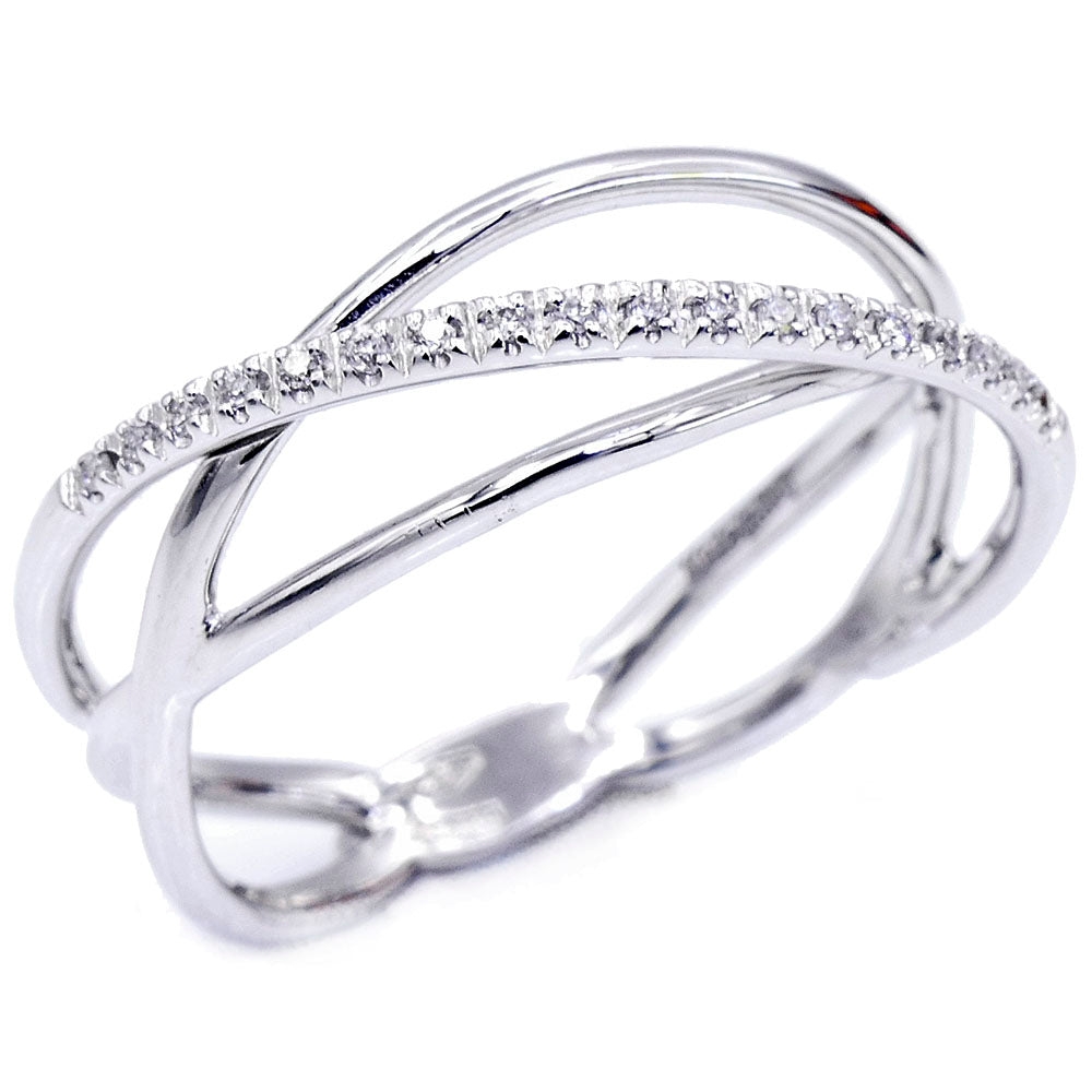 Anello Fantasia Oro Bianco con Diamanti Davite & Delucchi - AA030116