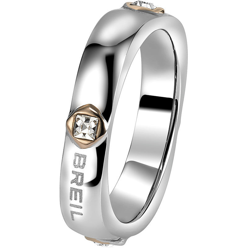 Anello Lady Donna Breil Crossing Love Acciaio e Swarovski TJ 1553 - 4 - 5 - 6