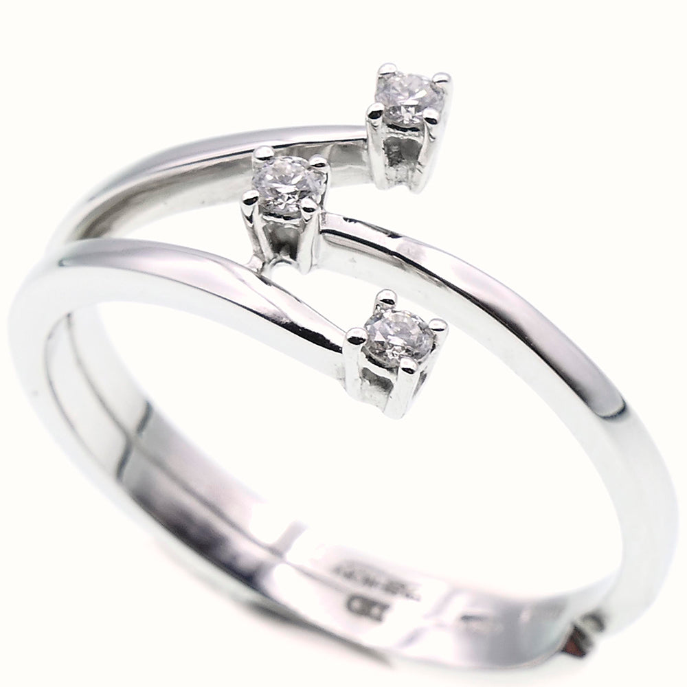 Anello Trilogy Oro Bianco AA025707 - Davite & Delucchi