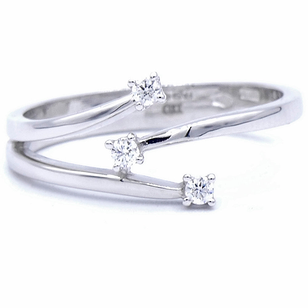 Anello Trilogy Oro Bianco AA025707 - Davite & Delucchi