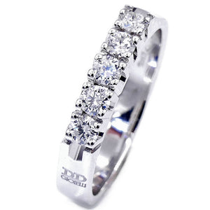 Anello Vera Oro Bianco con Diamanti Davite & Delucchi - AA02934335S