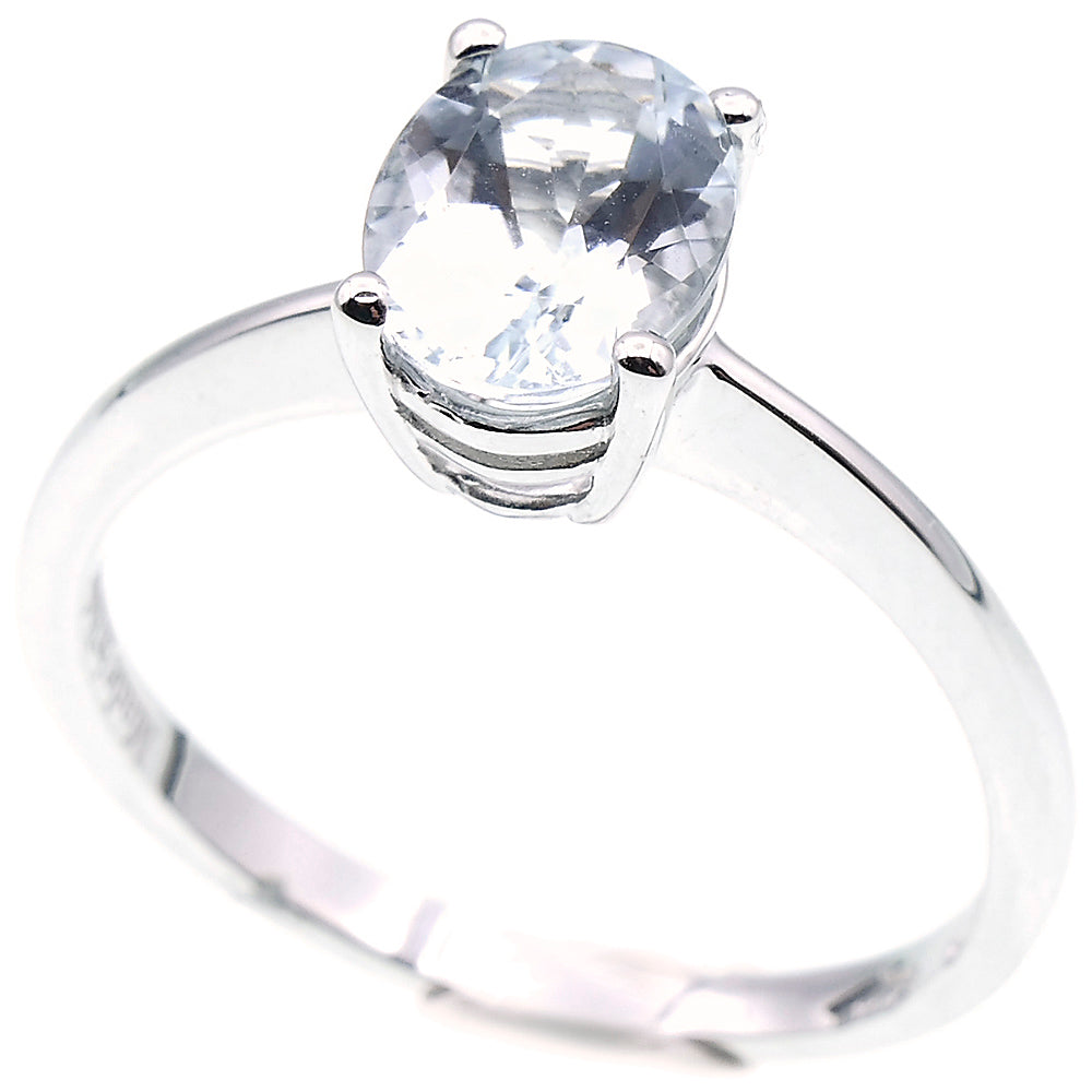 Anello con Pietra Acquamarina Oro Bianco Davite & Delucchi - AA031102