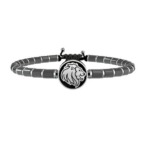 Bracciale Animal Planet Leone con Pietre Ematite Life 731508 Kidult