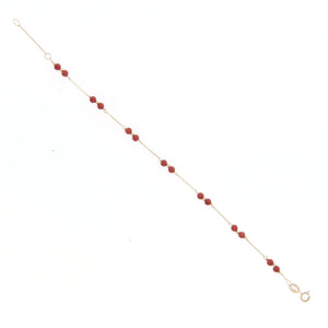 Bracciale Bambina Battesimo in Oro con Corallo
