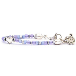 Bracciale Bambina Cuore Lilla Ematite Misura S Portonovo Kids