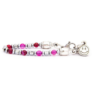 Bracciale Bambina Fucsia Granina Ematite Misura M Portonovo Kids