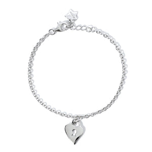 Bracciale Bambina in Argento Lucchetto Mabina Gioielli