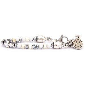 Bracciale Bambini Croce Bianca Ematite Misura M Portonovo Kids