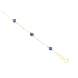 Bracciale Bambino Battesimo in Oro con Lapis