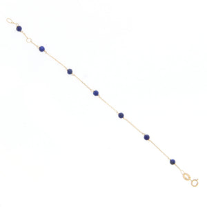 Bracciale Bambino Battesimo in Oro con Lapis