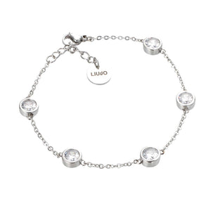 Bracciale Donna Acciaio Cristalli Bianchi Liu Jo Luxury