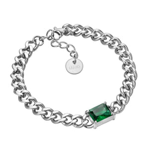 Bracciale Donna Acciaio Cristallo Verde Liu Jo Luxury