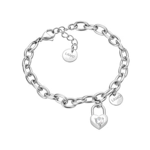 Bracciale Donna Acciaio Cuore Lucchetto Liu Jo Luxury